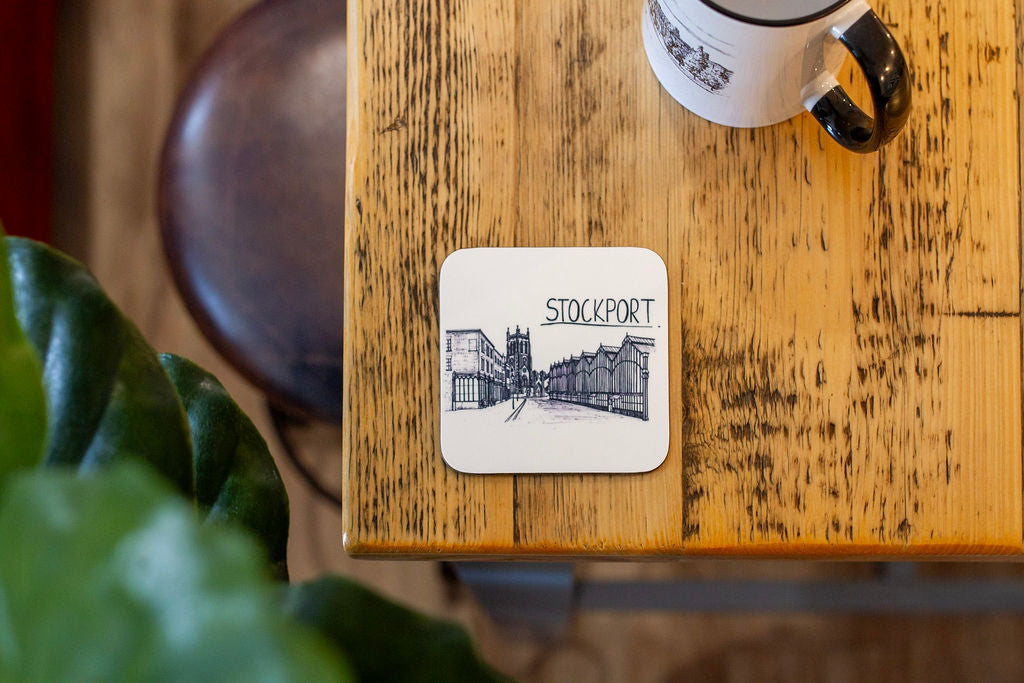 Stockport Skyline Drinks Coaster