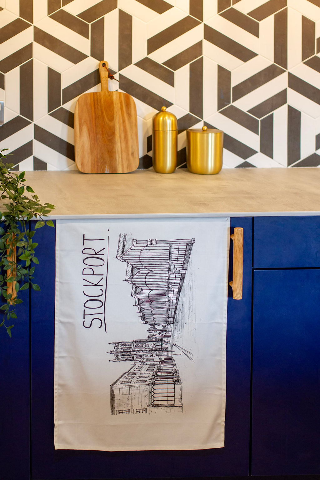Stockport Skyline Tea Towel