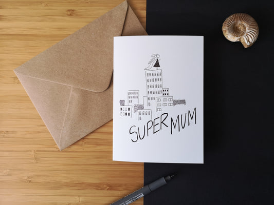 Super Mum Greetings Card