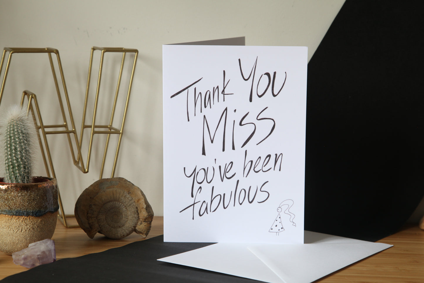 Thank You Miss, Teacher Card