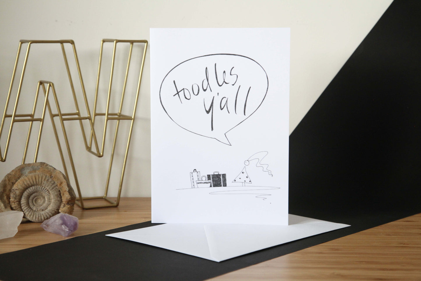 Toodles Y'all, Leaving Greetings Card