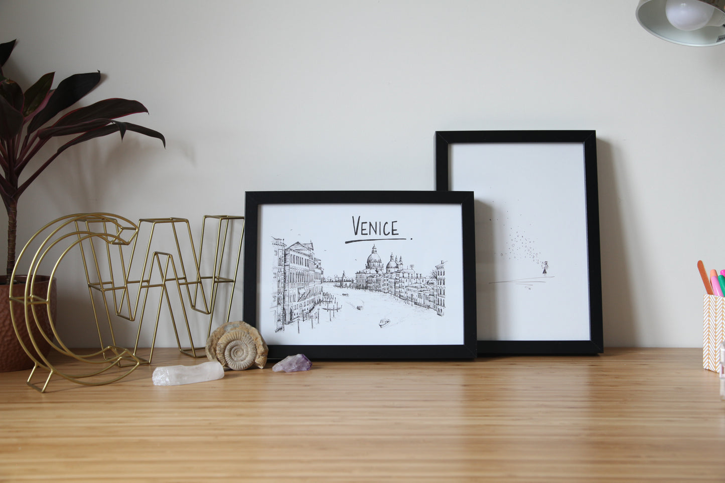 Venice Skyline Art Print