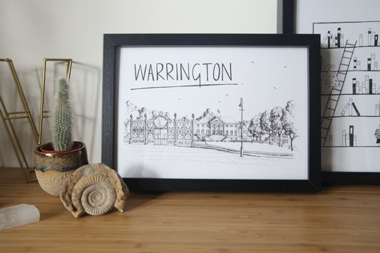 Warrington Skyline Art Print