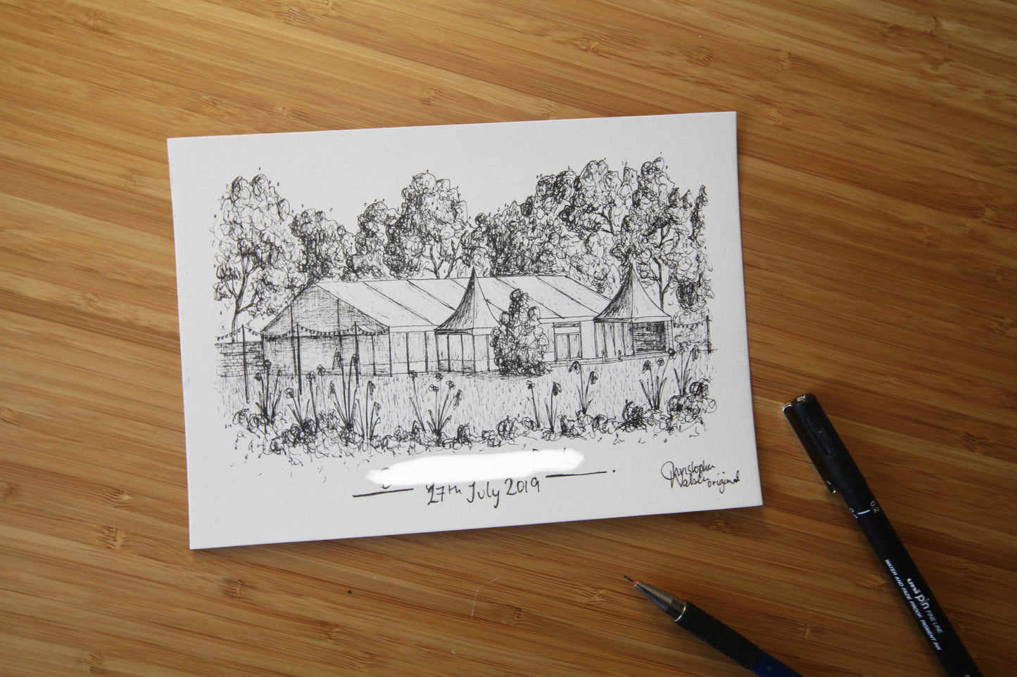 Custom Wedding Venue Illustration