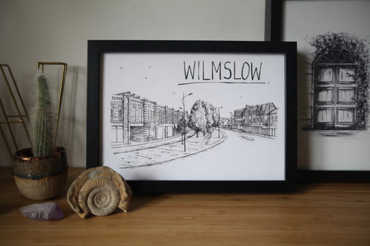 Wilmslow Skyline Art Print