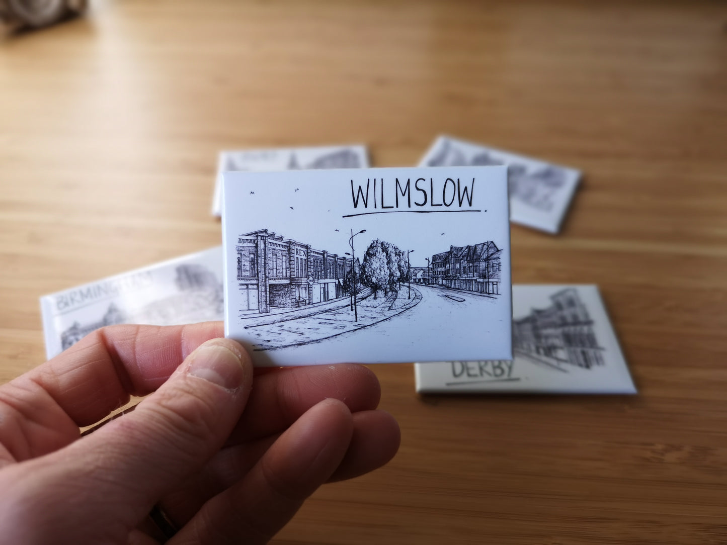 Wilmslow Skyline Souvenir Magnet