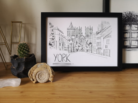 York Skyline Art Print