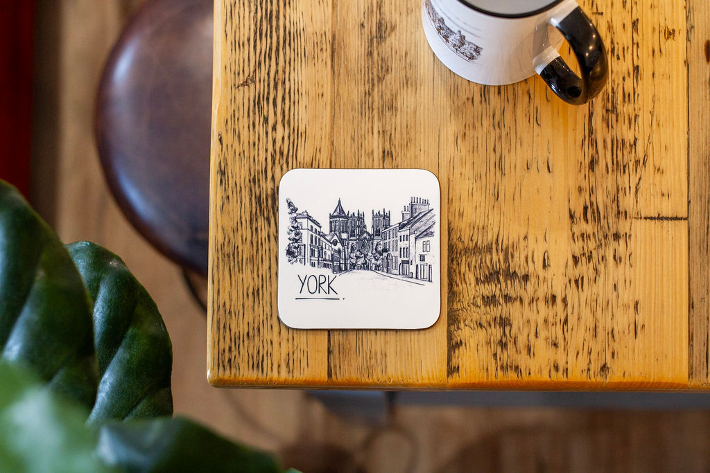 York Skyline Drinks Coaster