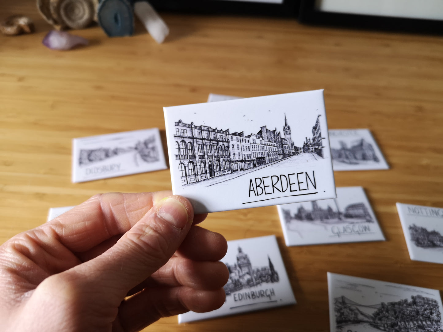Aberdeen Skyline Souvenir Magnet