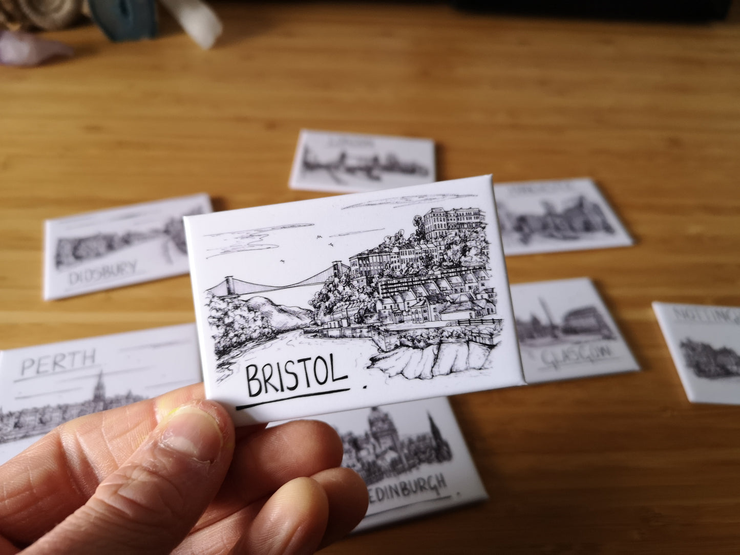 Bristol Skyline Souvenir Magnet