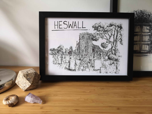 Heswall Skyline Wall Art Print