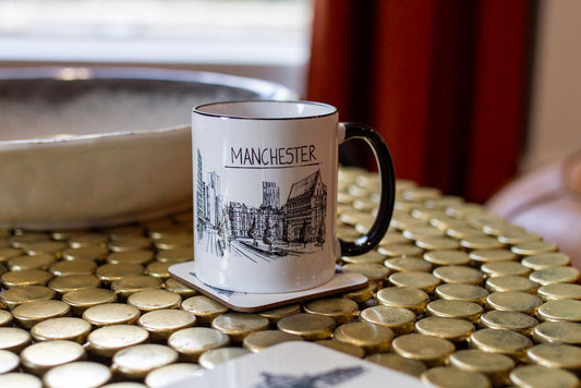 Manchester Skyline Drinks Mug