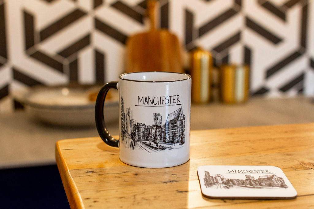 Manchester Skyline Drinks Mug