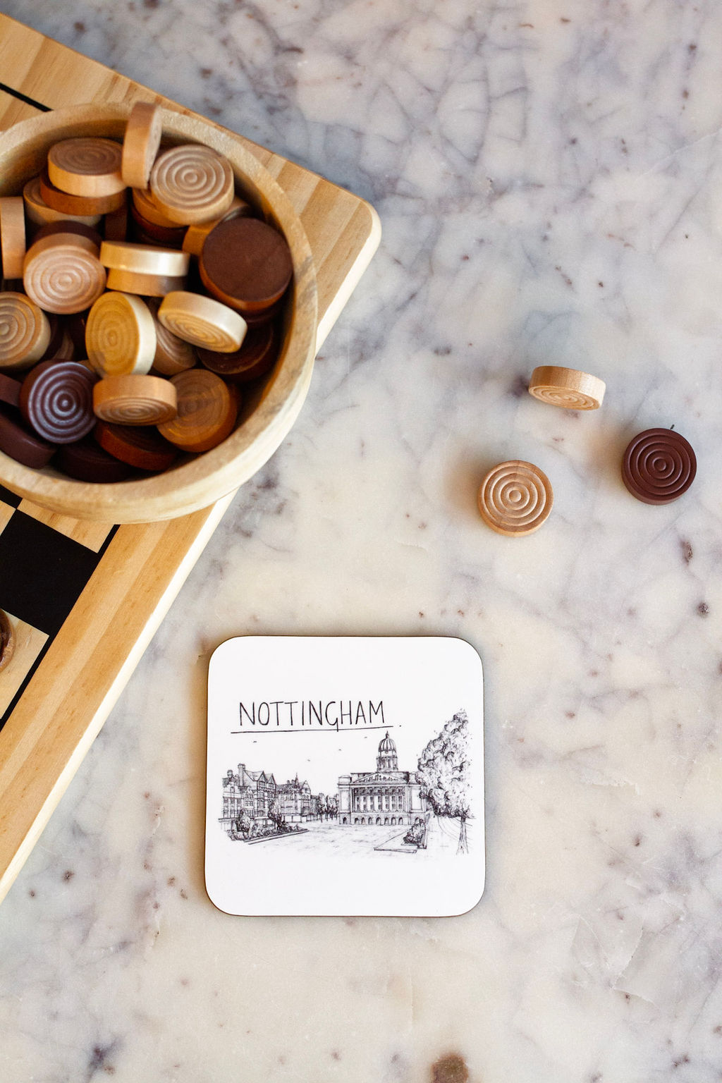 Nottingham Skyline Drinks Coaster