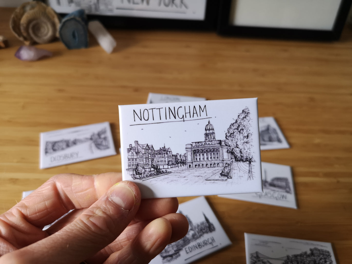 Nottingham Skyline Souvenir Magnet