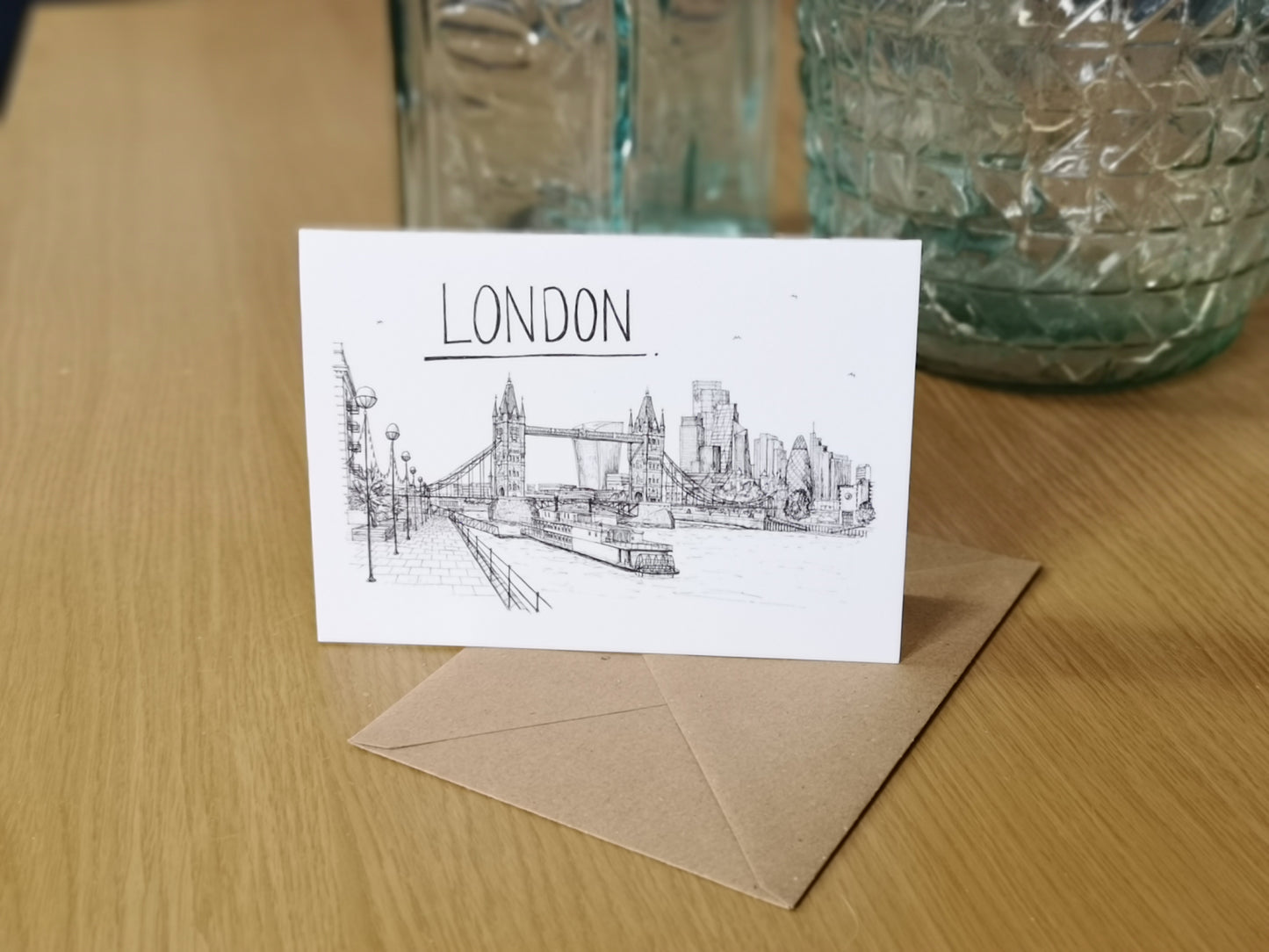 London Skyline Greetings Card