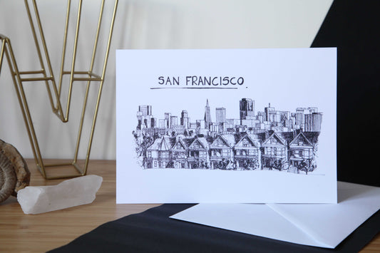San Francisco Skyline Greetings Card