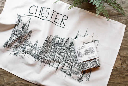 Chester Skyline Tea Towel