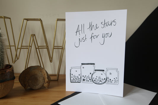 All the Stars Just For You, Relationship Greetings Card