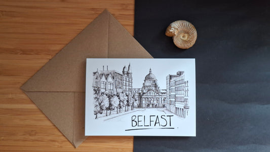 Belfast Skyline Greetings Card