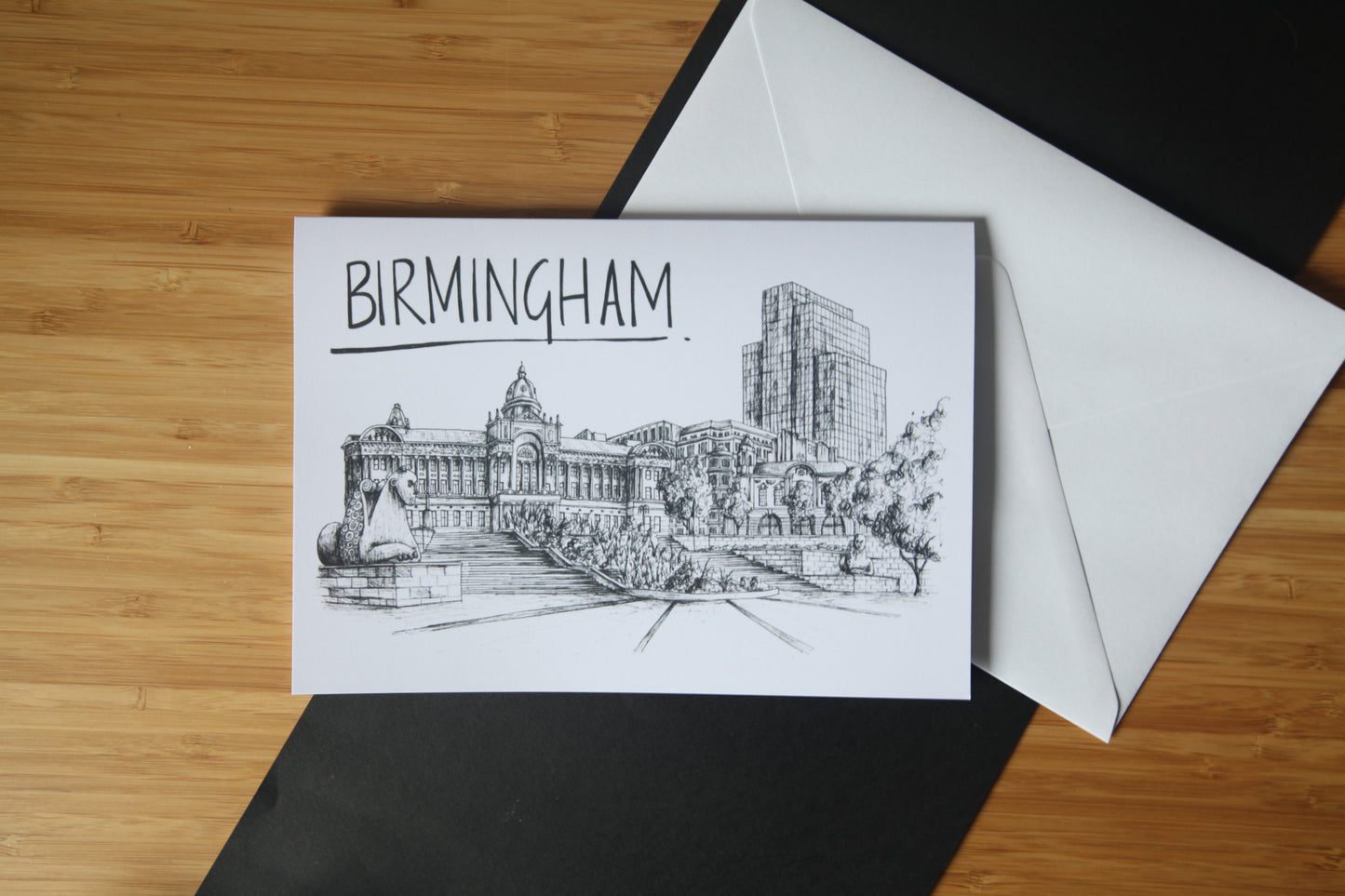 Birmingham Skyline Greetings Card