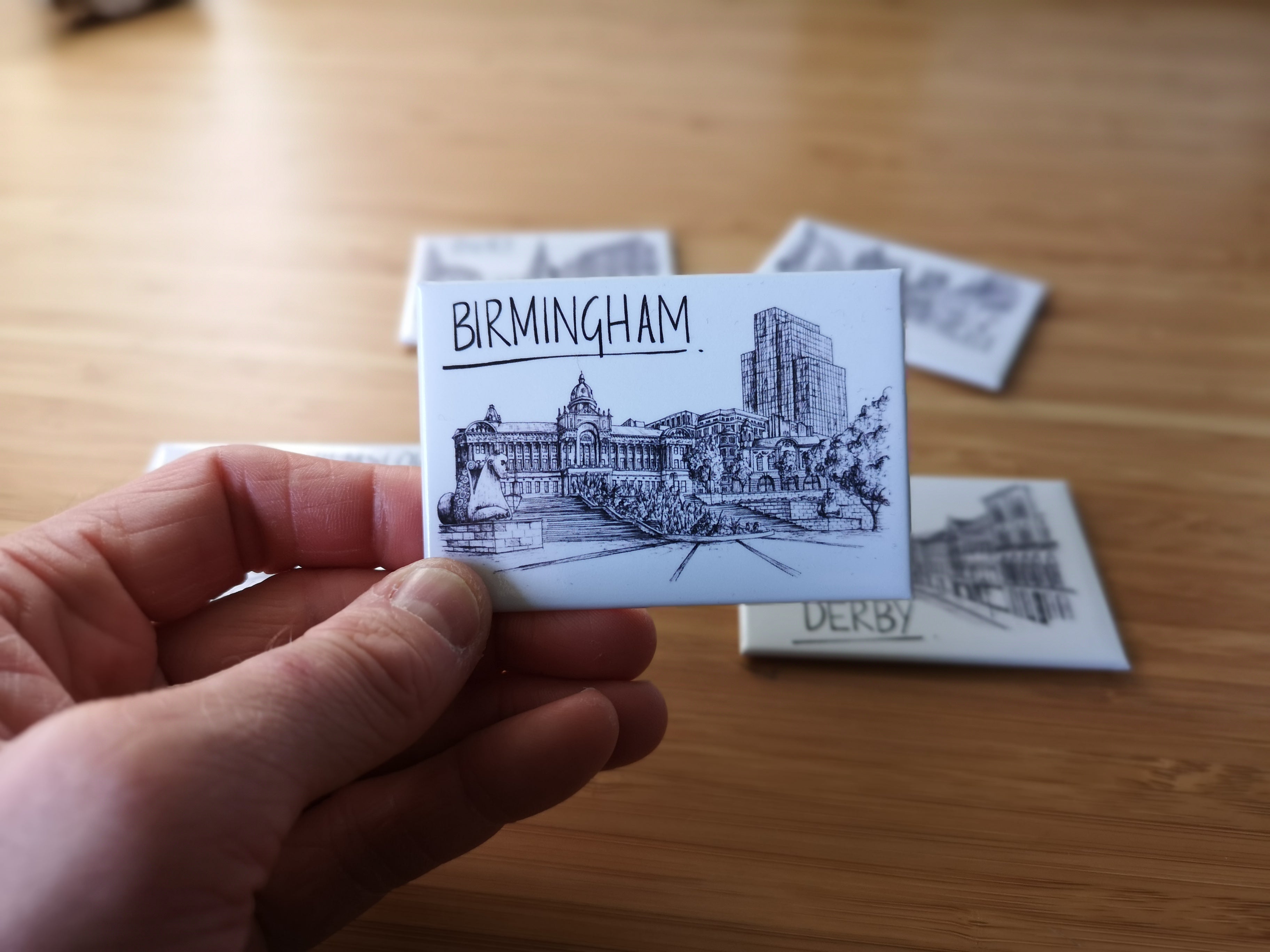 Walster Birmingham Skyline Souvenir Magnet – Christopher Walster