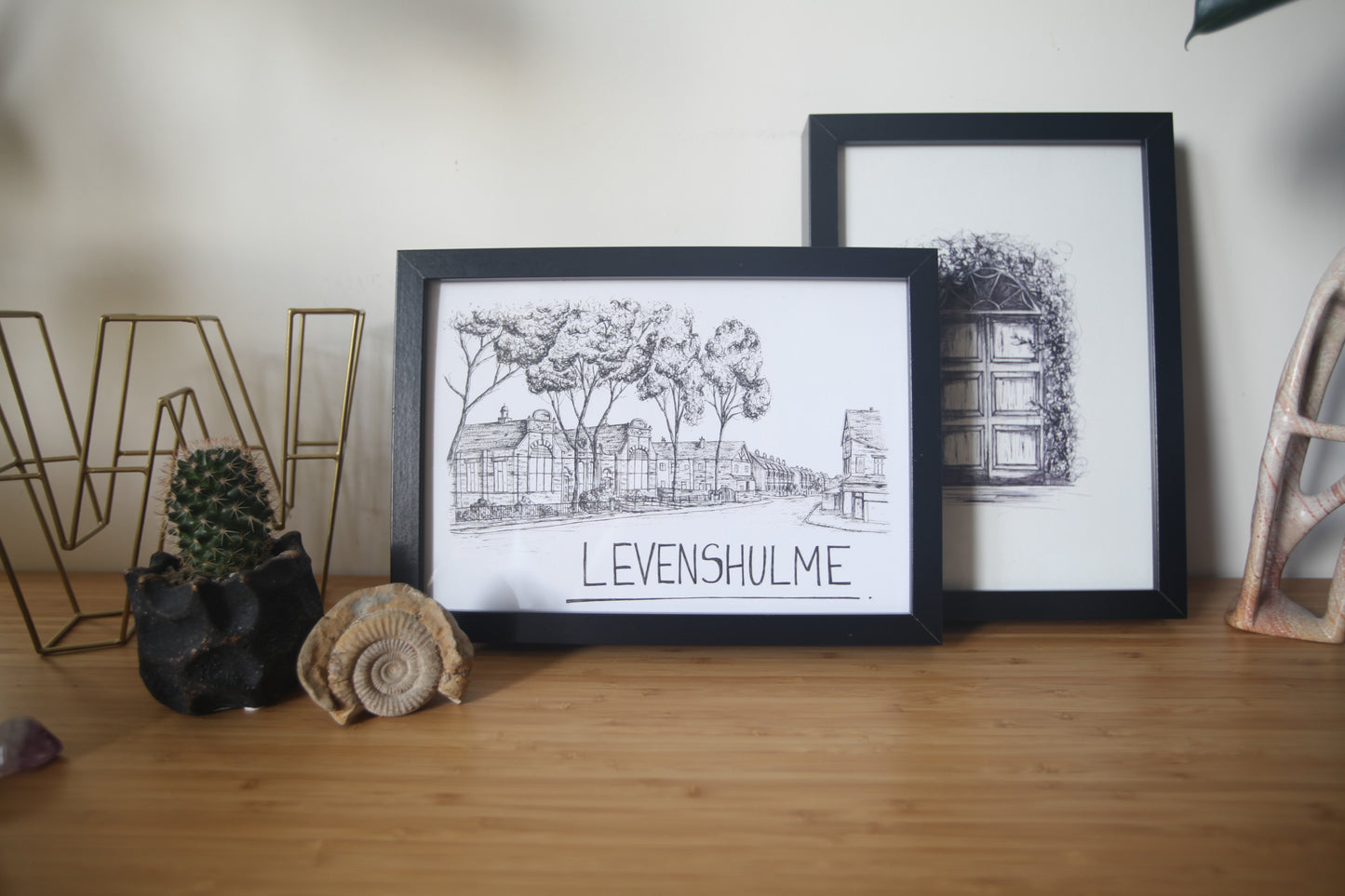 Levenshulme Skyline Art Print