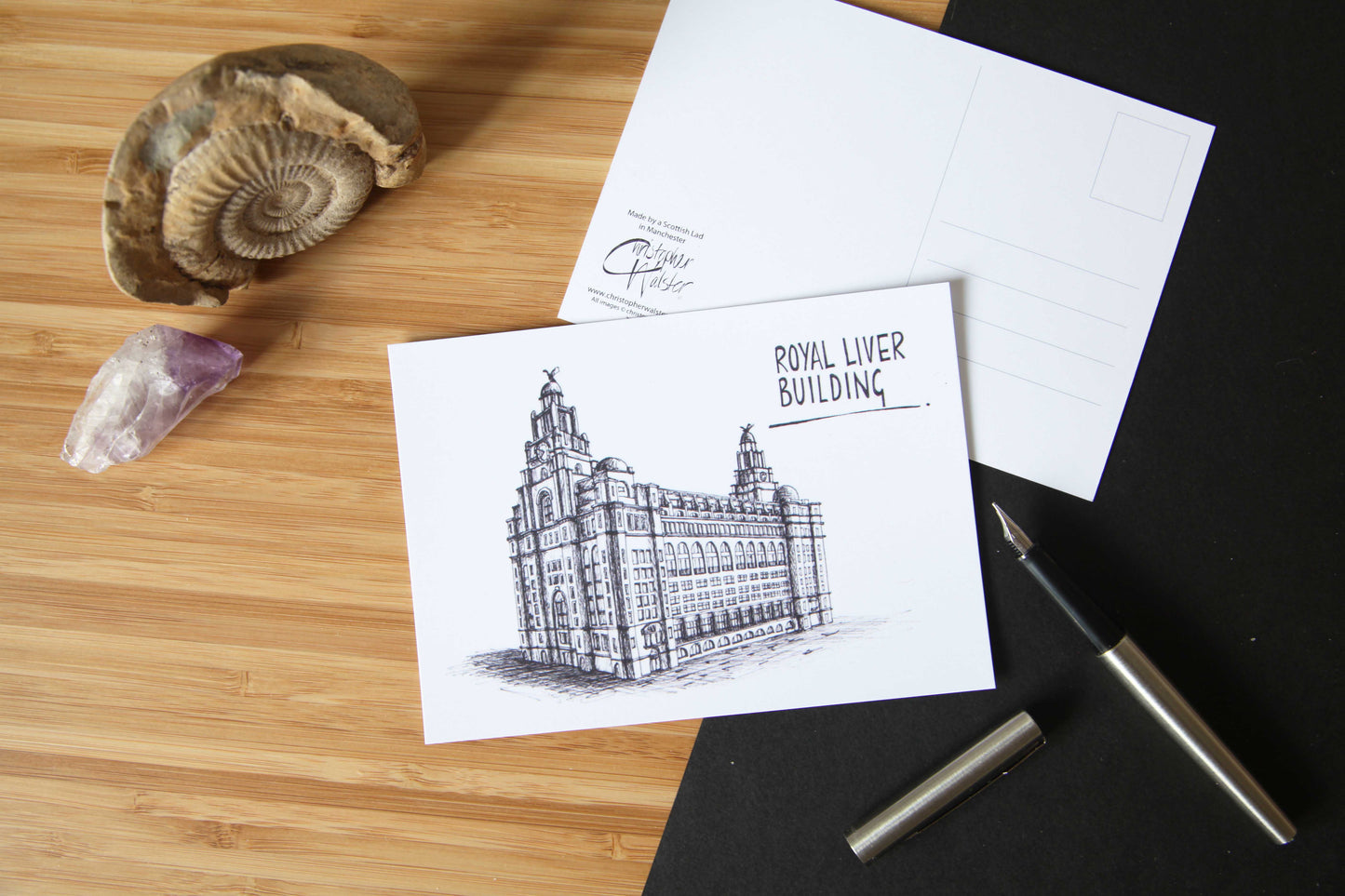Liverpool Liver Building Postcard