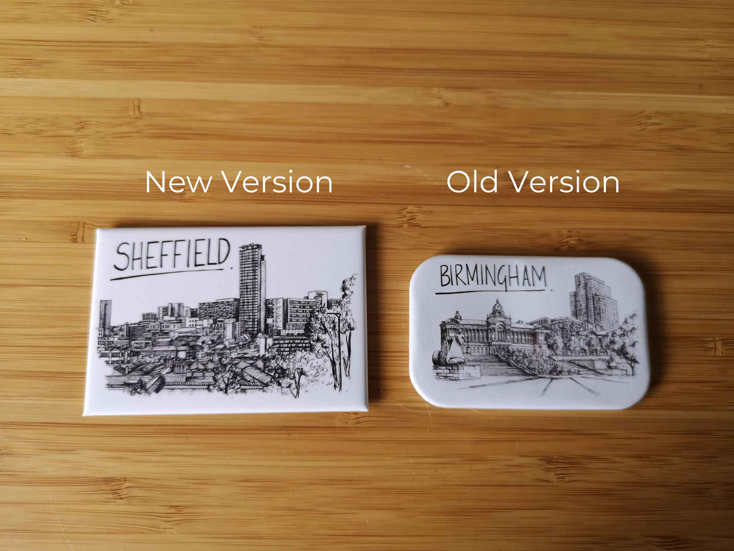 Bury Skyline Souvenir Magnet