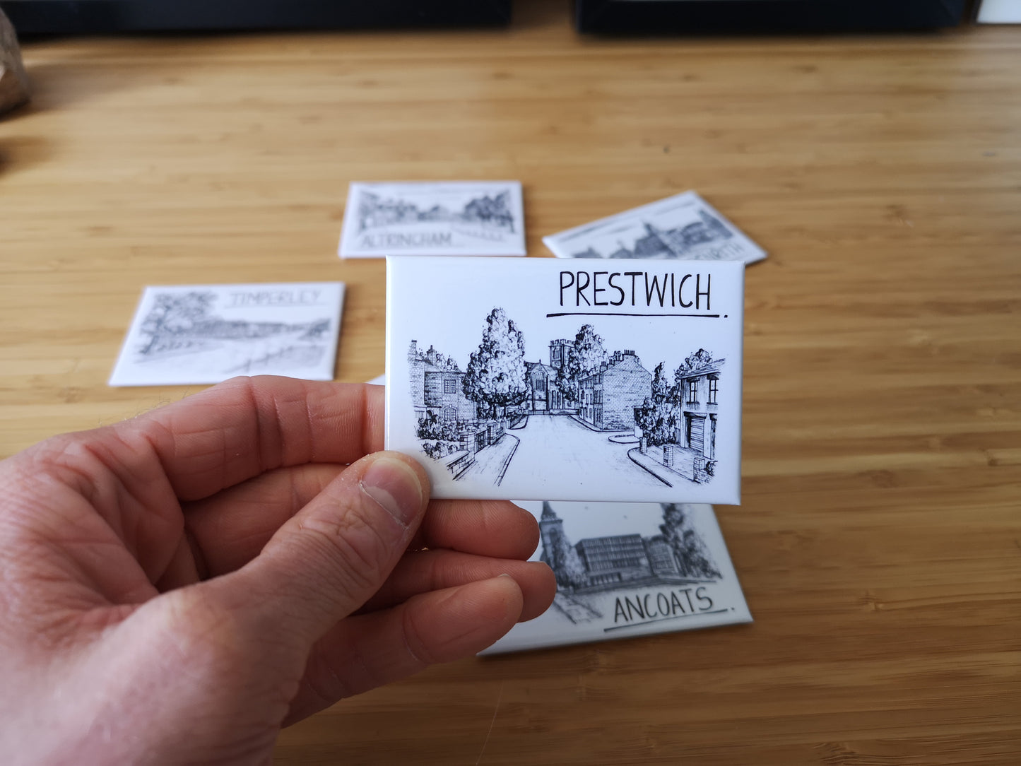 Prestwich Skyline Souvenir Magnet