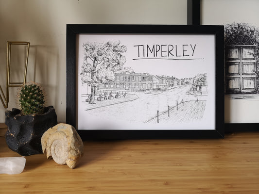 Timperley Skyline Art Print