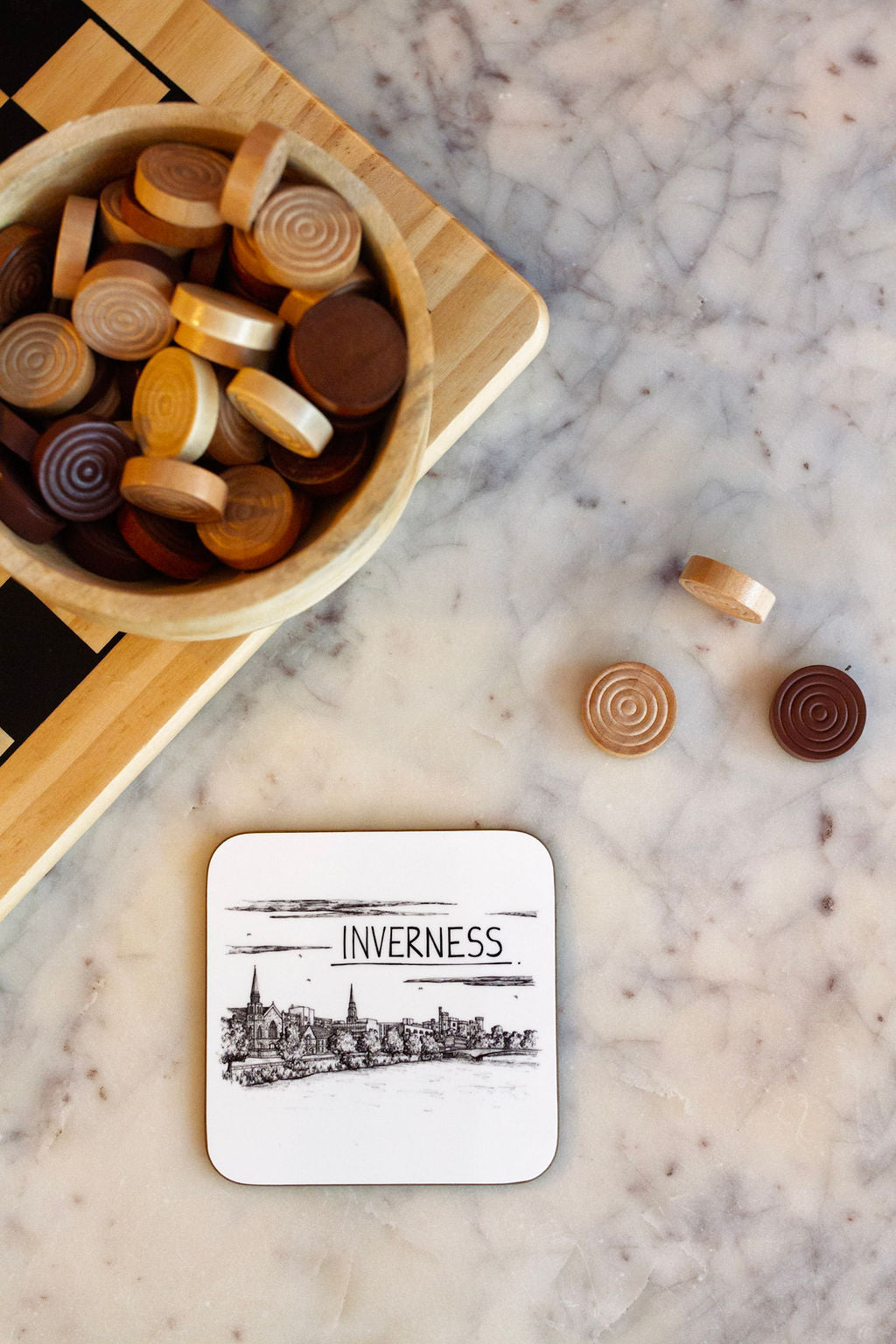 Inverness Skyline Drinks Coaster