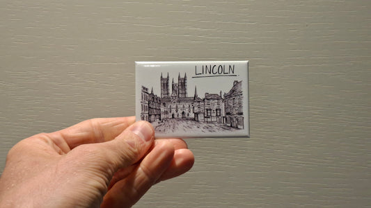 Lincoln Skyline Souvenir Magnet
