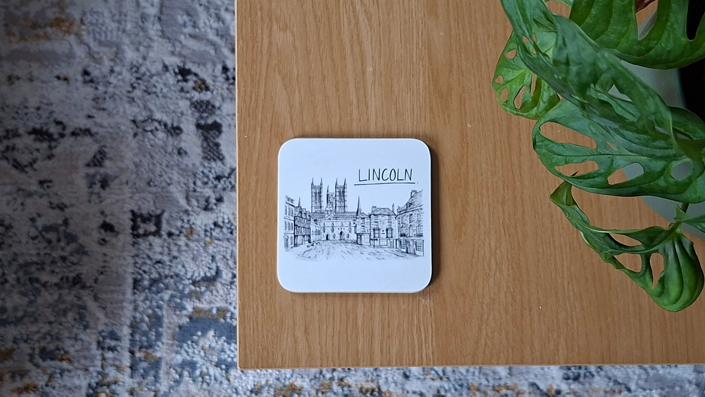 Lincoln Skyline Drinks Coaster