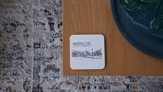 Warrington Skyline Drinks Coaster