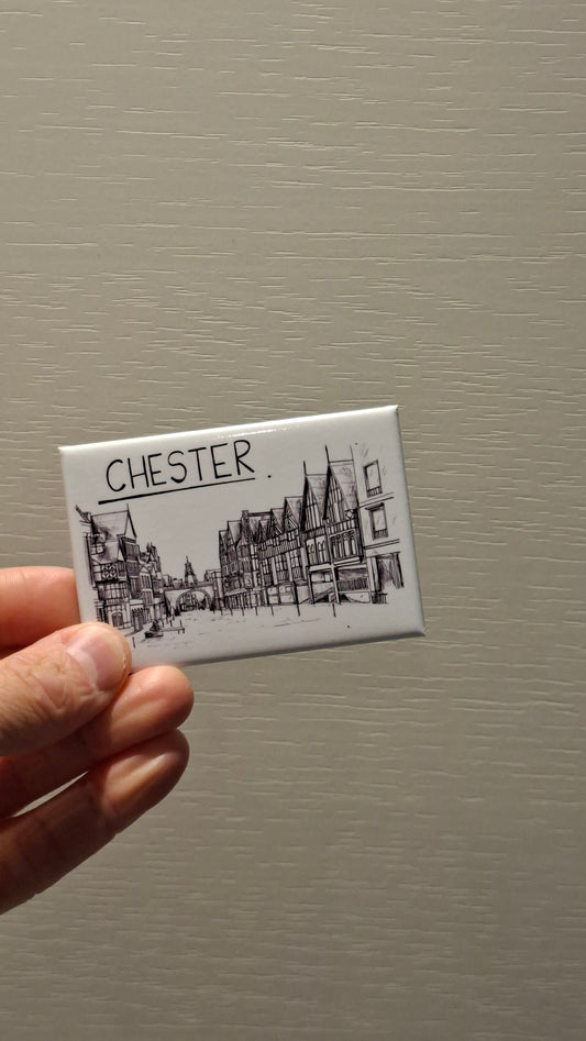 Chester Skyline Souvenir Magnet