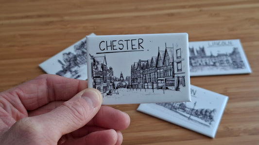 Chester Skyline Souvenir Magnet