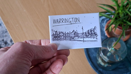 Warrington Skyline Souvenir Magnet