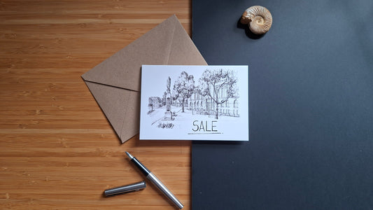 Sale Skyline Greetings Card